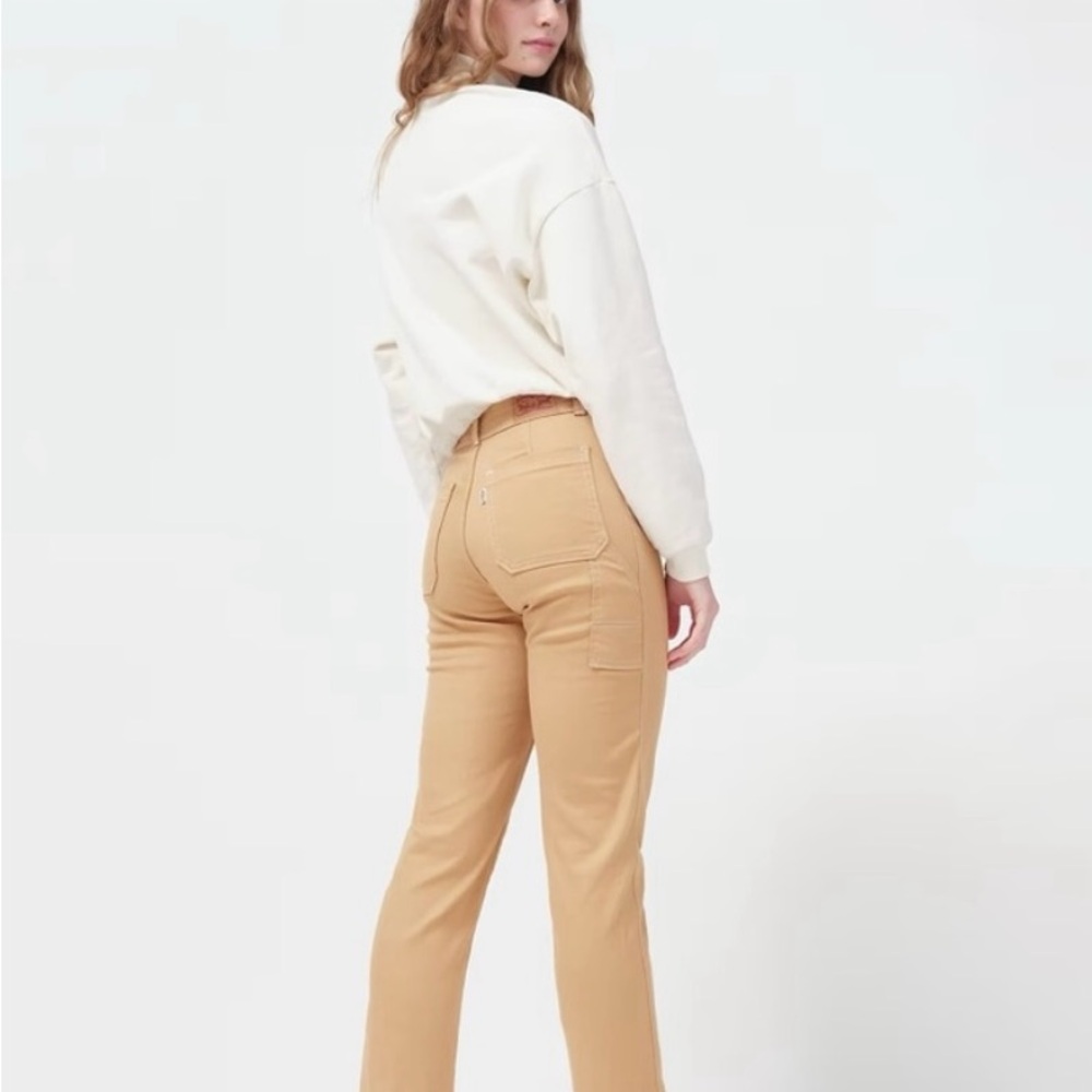 Levi's Khaki Straight Cropped Pants size 27